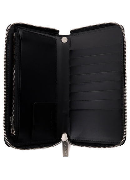 UNFINISHED LEATHER ZIP WALLET L