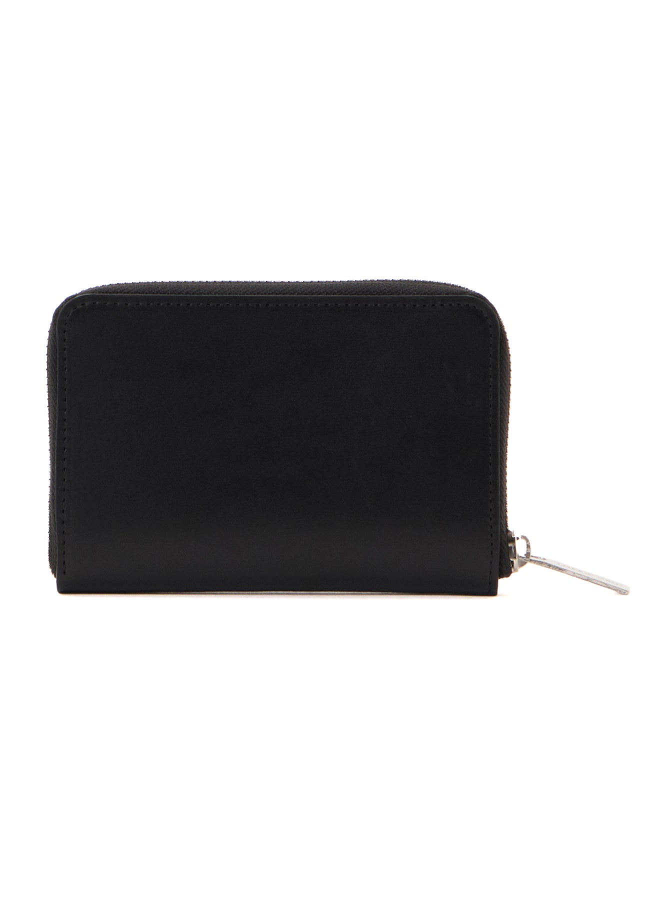UNFINISHED LEATHER COMPACT ZIP WALLET