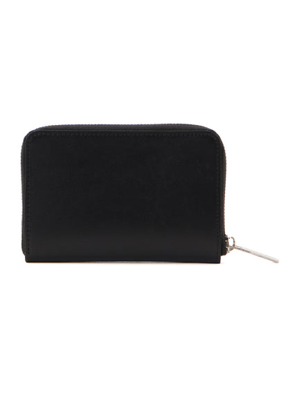 UNFINISHED LEATHER COMPACT ZIP WALLET