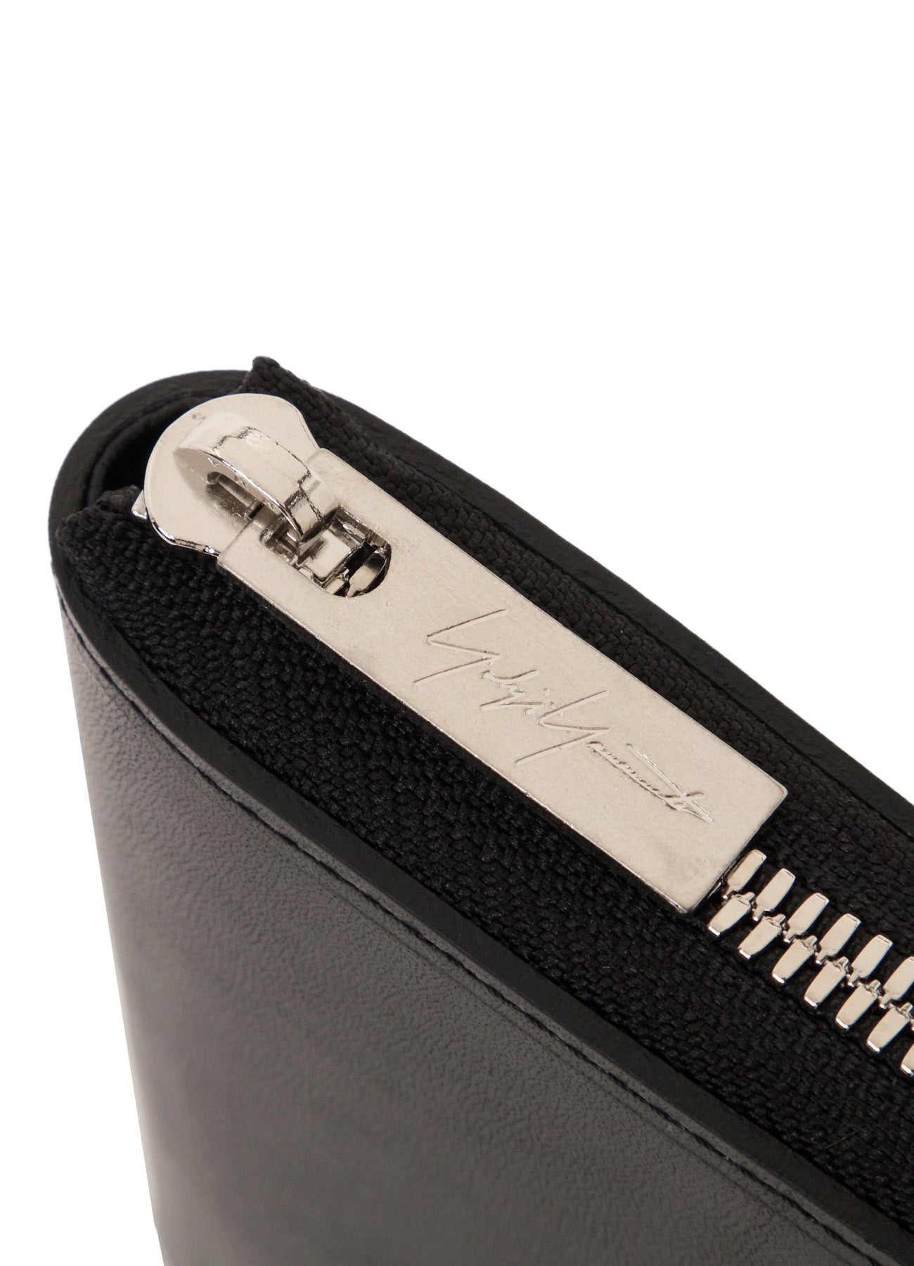 UNFINISHED LEATHER COMPACT ZIP WALLET – THE SHOP YOHJI YAMAMOTO