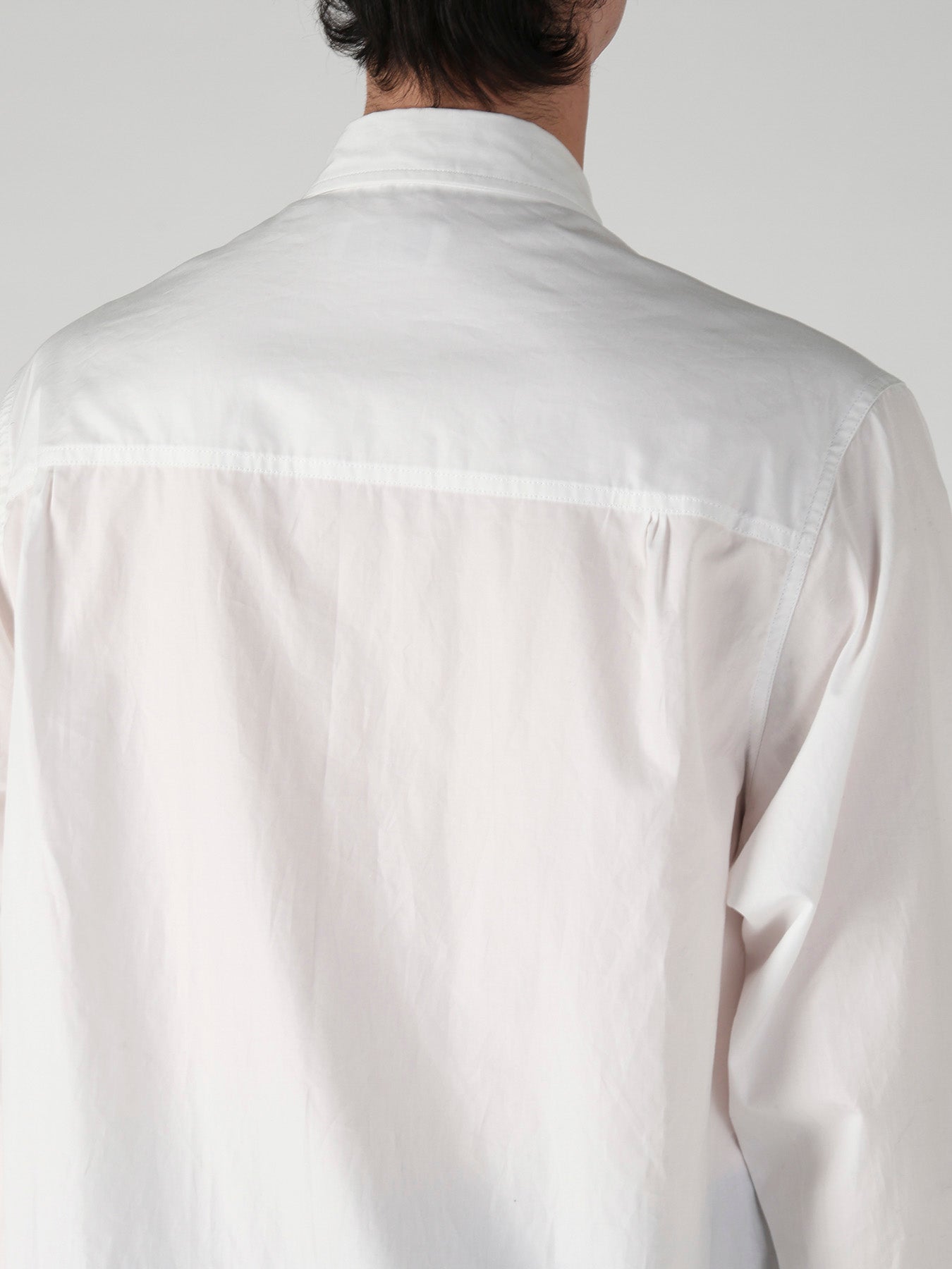 CHAIN STITCH BROAD ROUND HEM BLOUSE