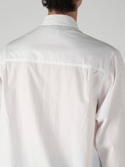 CHAIN STITCH BROAD ROUND HEM BLOUSE