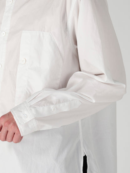 CHAIN STITCH BROAD ROUND HEM BLOUSE