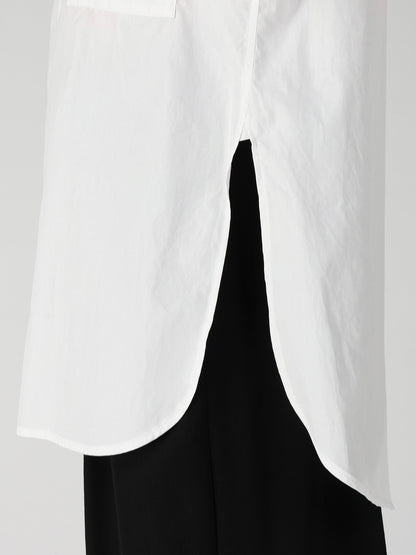 CHAIN STITCH BROAD ROUND HEM BLOUSE