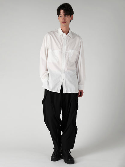 CHAIN STITCH BROAD DOUBLE COLLAR BLOUSE