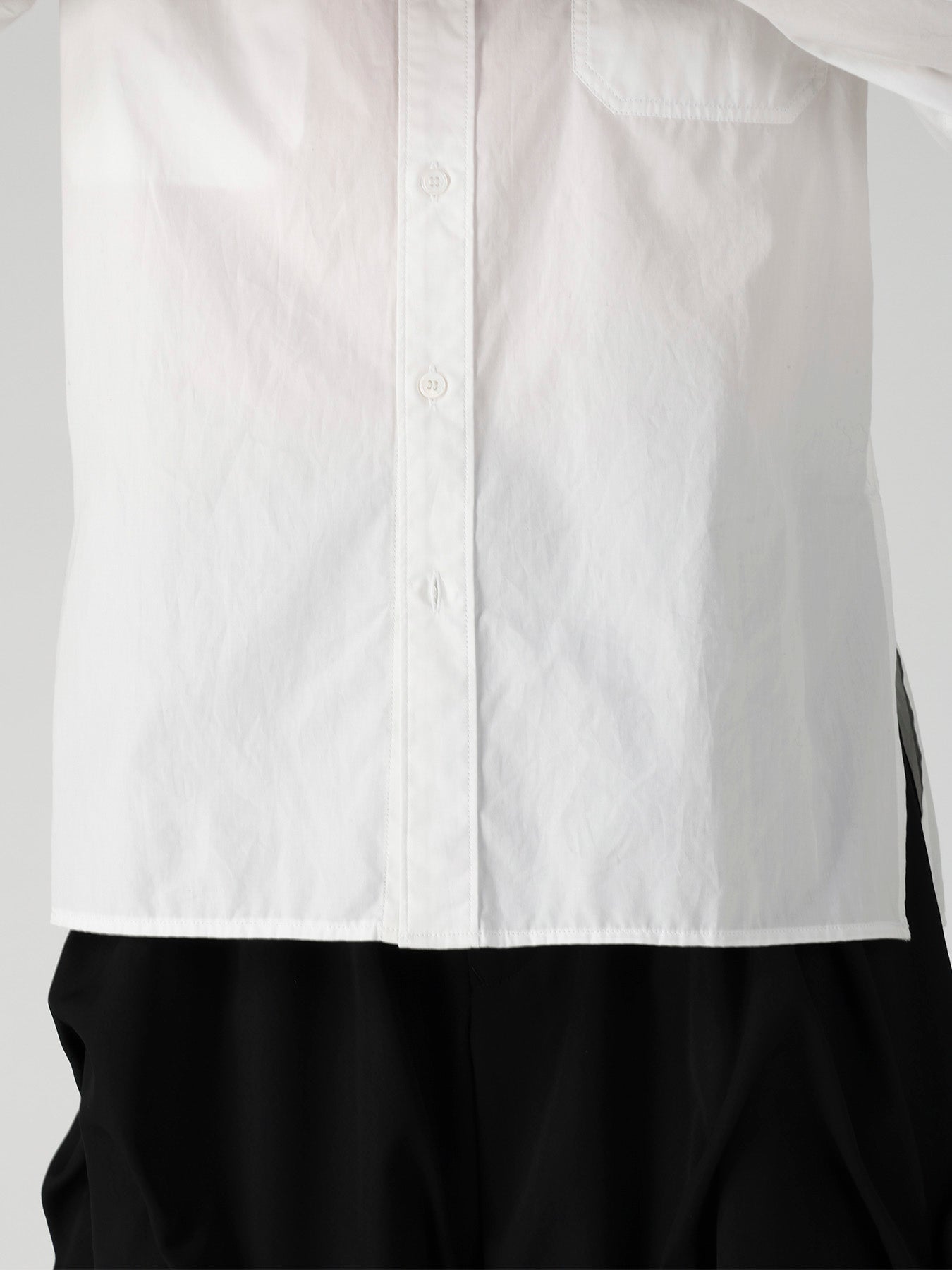 CHAIN STITCH BROAD DOUBLE COLLAR BLOUSE