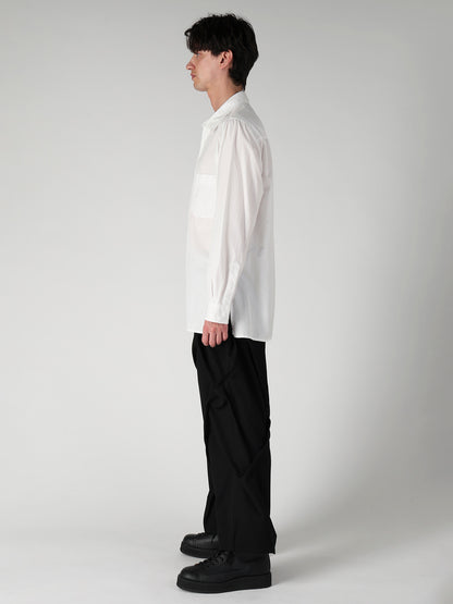 CHAIN STITCH BROAD DOUBLE COLLAR BLOUSE