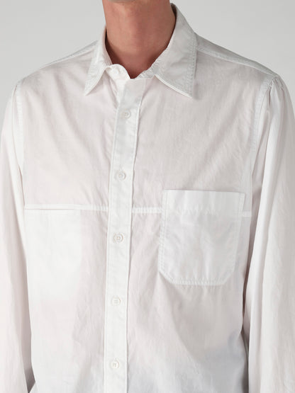 CHAIN STITCH BROAD DOUBLE COLLAR BLOUSE