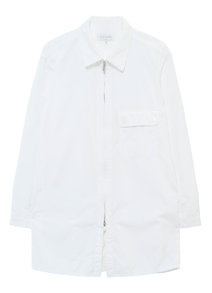 CHAIN STITCH BROAD ZIPPER OPEN BLOUSE
