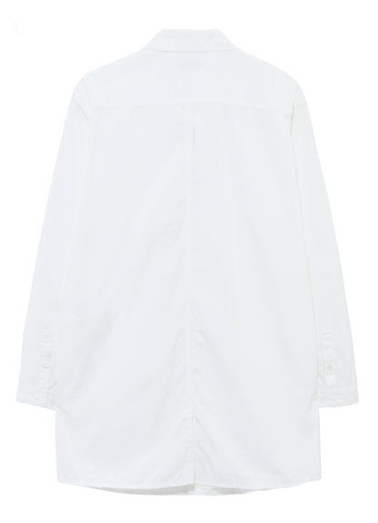 CHAIN STITCH BROAD ZIPPER OPEN BLOUSE