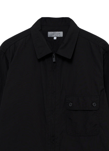 CHAIN STITCH BROAD ZIPPER OPEN BLOUSE