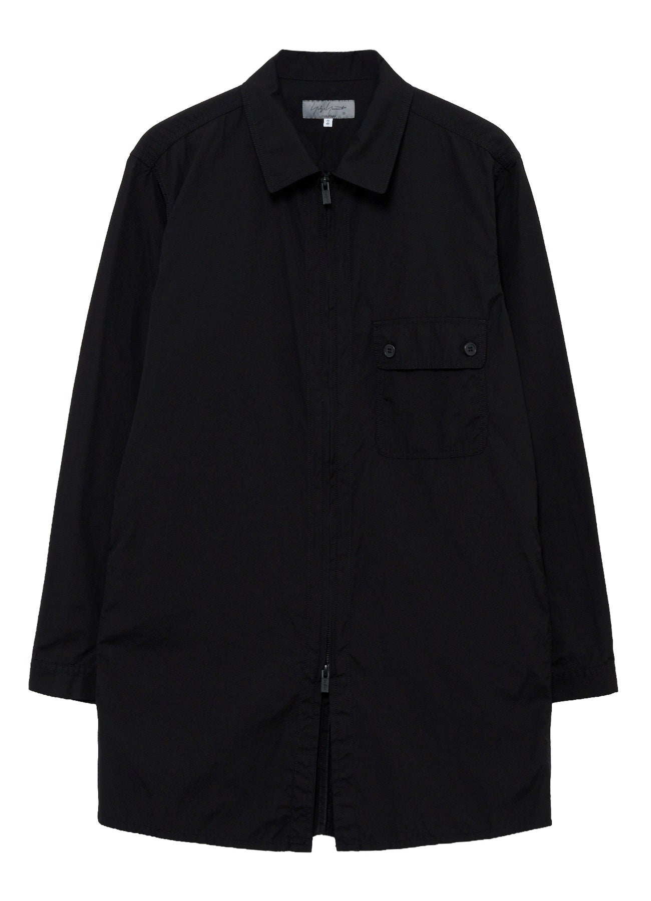 CHAIN STITCH BROAD ZIPPER OPEN BLOUSE