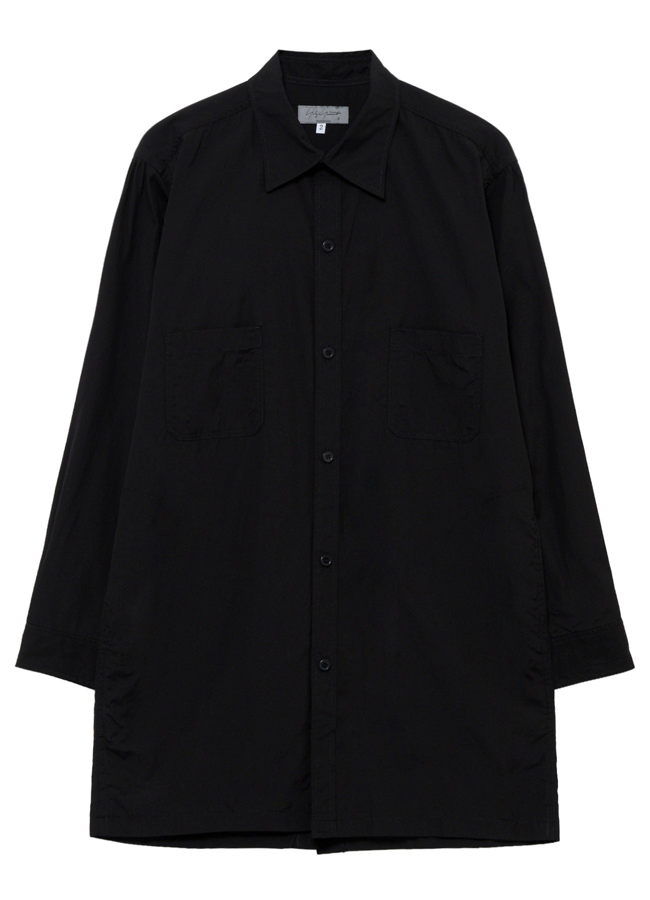 CHAIN STITCH BROAD BACK SIDE OPEN GATHER BLOUSE