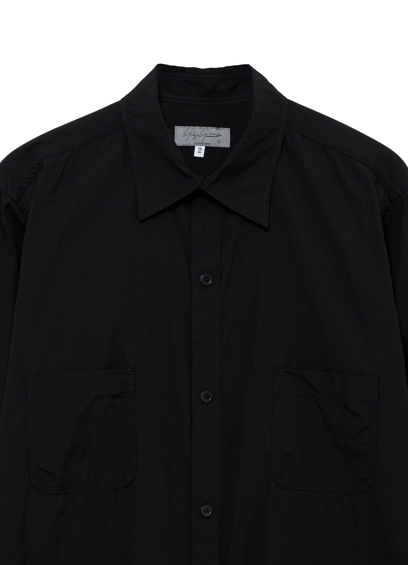 CHAIN STITCH BROAD BACK SIDE OPEN GATHER BLOUSE