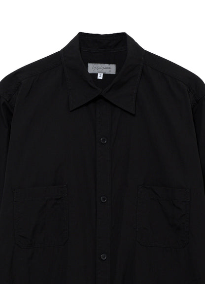 CHAIN STITCH BROAD BACK SIDE OPEN GATHER BLOUSE