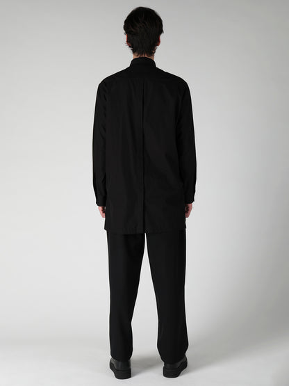 CHAIN STITCH BROAD BACK SIDE OPEN GATHER BLOUSE