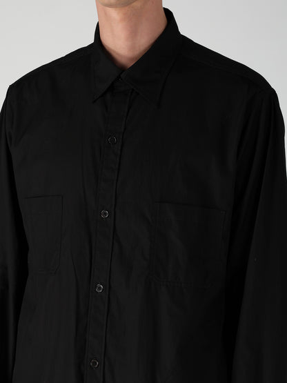 CHAIN STITCH BROAD BACK SIDE OPEN GATHER BLOUSE