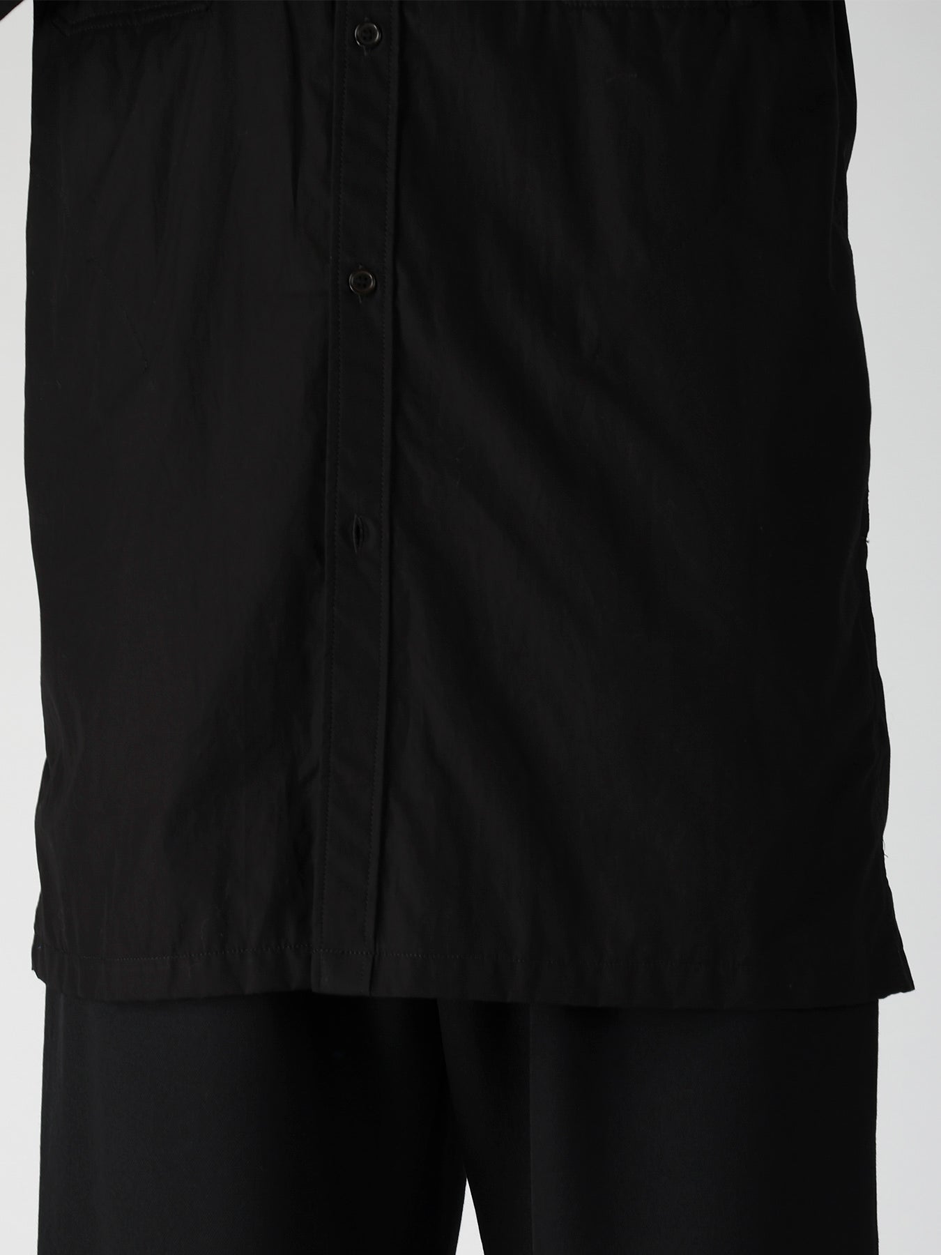 CHAIN STITCH BROAD BACK SIDE OPEN GATHER BLOUSE