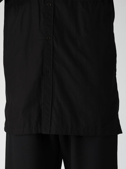 CHAIN STITCH BROAD BACK SIDE OPEN GATHER BLOUSE