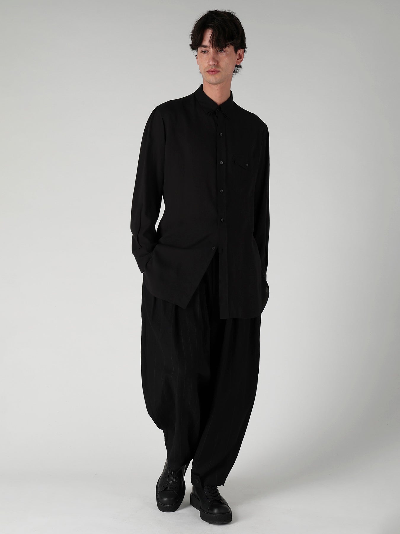 CELLULOSE LAWN TRIPLE COLLAR BLOUSE – THE SHOP YOHJI YAMAMOTO