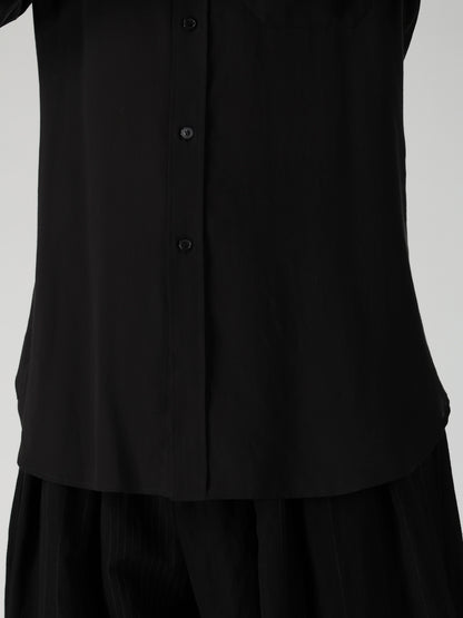 CELLULOSE LAWN TRIPLE COLLAR BLOUSE
