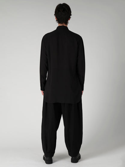 CELLULOSE LAWN TRIPLE COLLAR BLOUSE