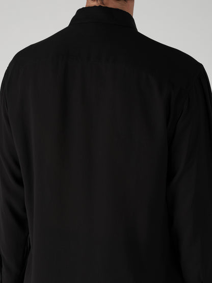 CELLULOSE LAWN TRIPLE COLLAR BLOUSE