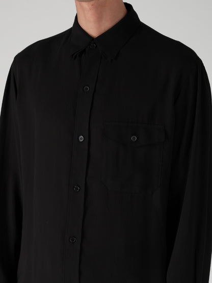 CELLULOSE LAWN TRIPLE COLLAR BLOUSE