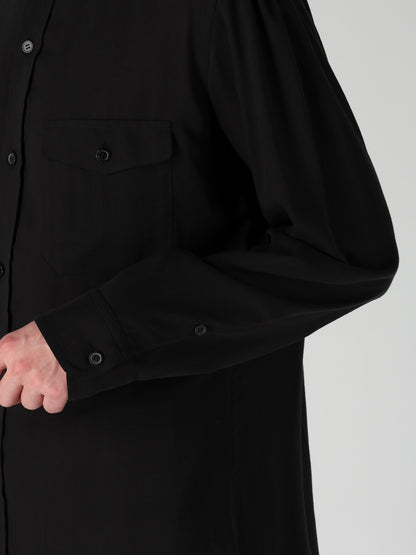 CELLULOSE LAWN TRIPLE COLLAR BLOUSE