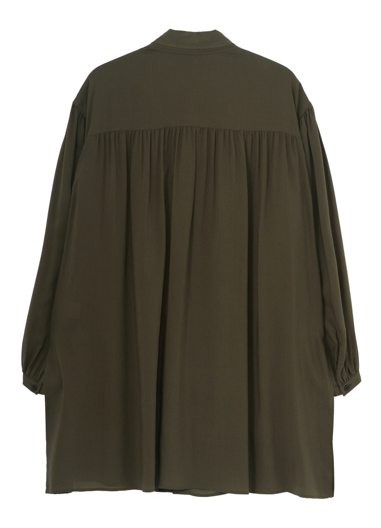 CELLULOSE LAWN SCARF GATHER BLOUSE – THE SHOP YOHJI YAMAMOTO