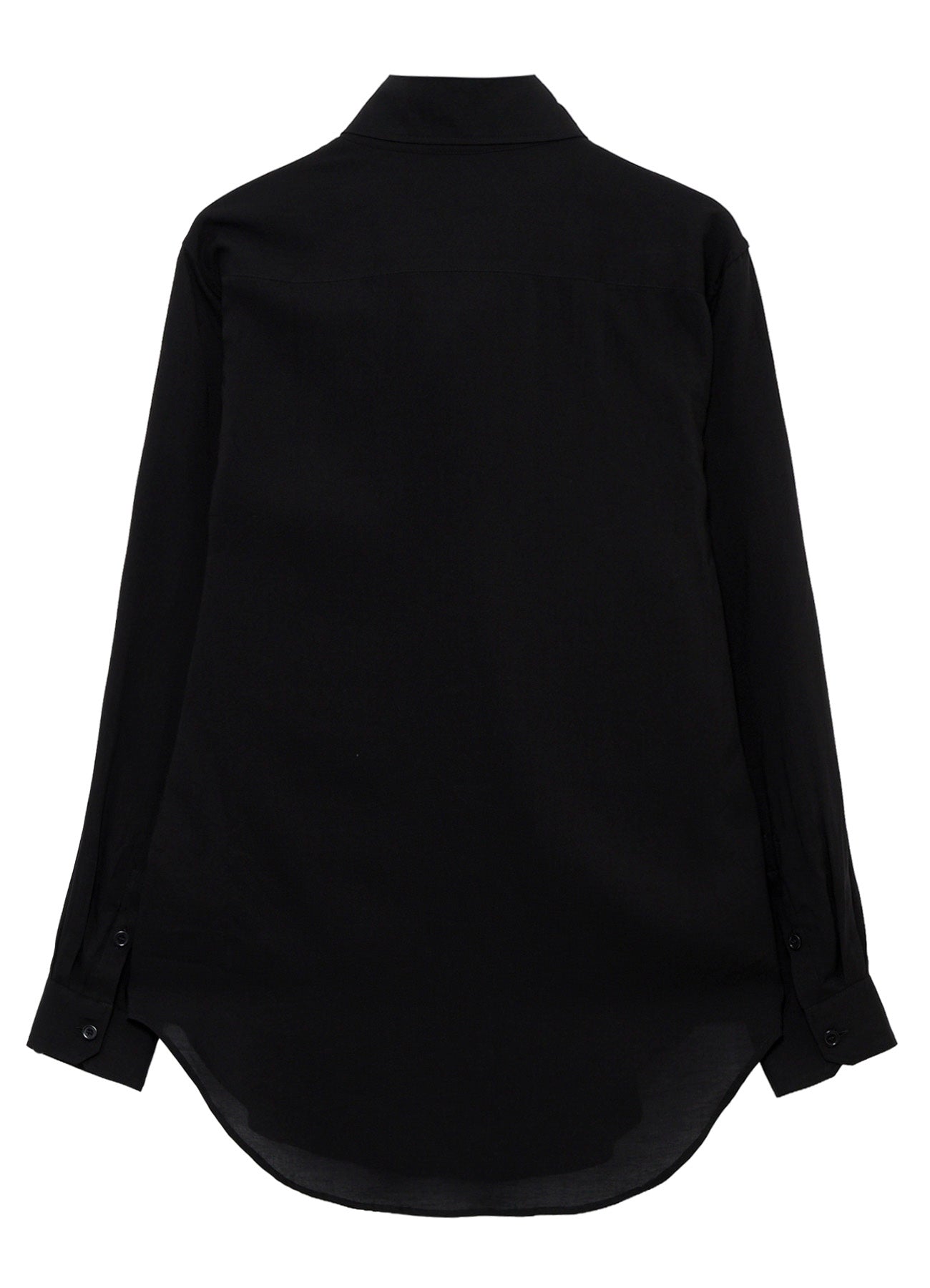 CELLULOSE LAWN SCARF COLLAR BLOUS
