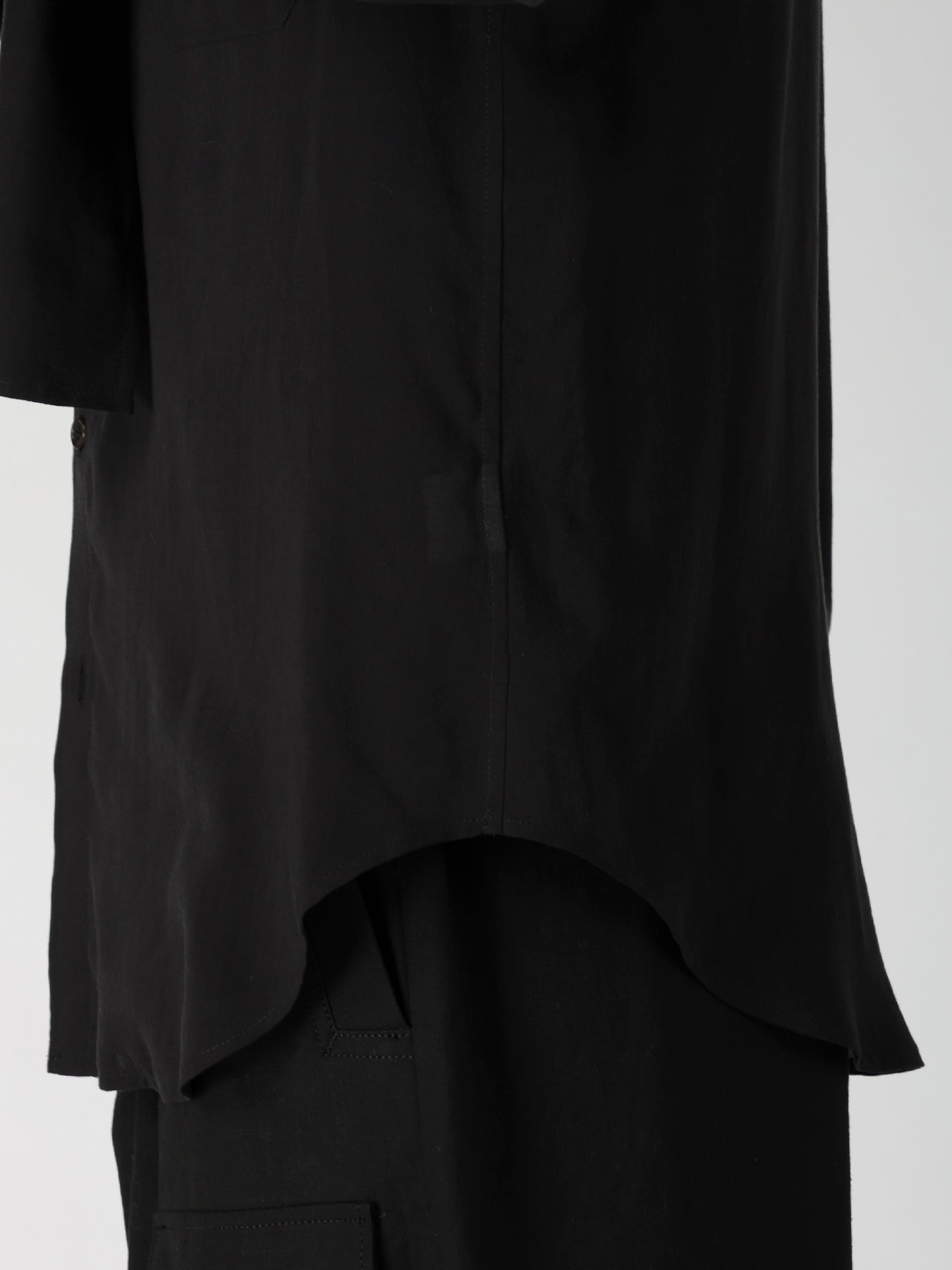 CELLULOSE LAWN SCARF COLLAR BLOUS