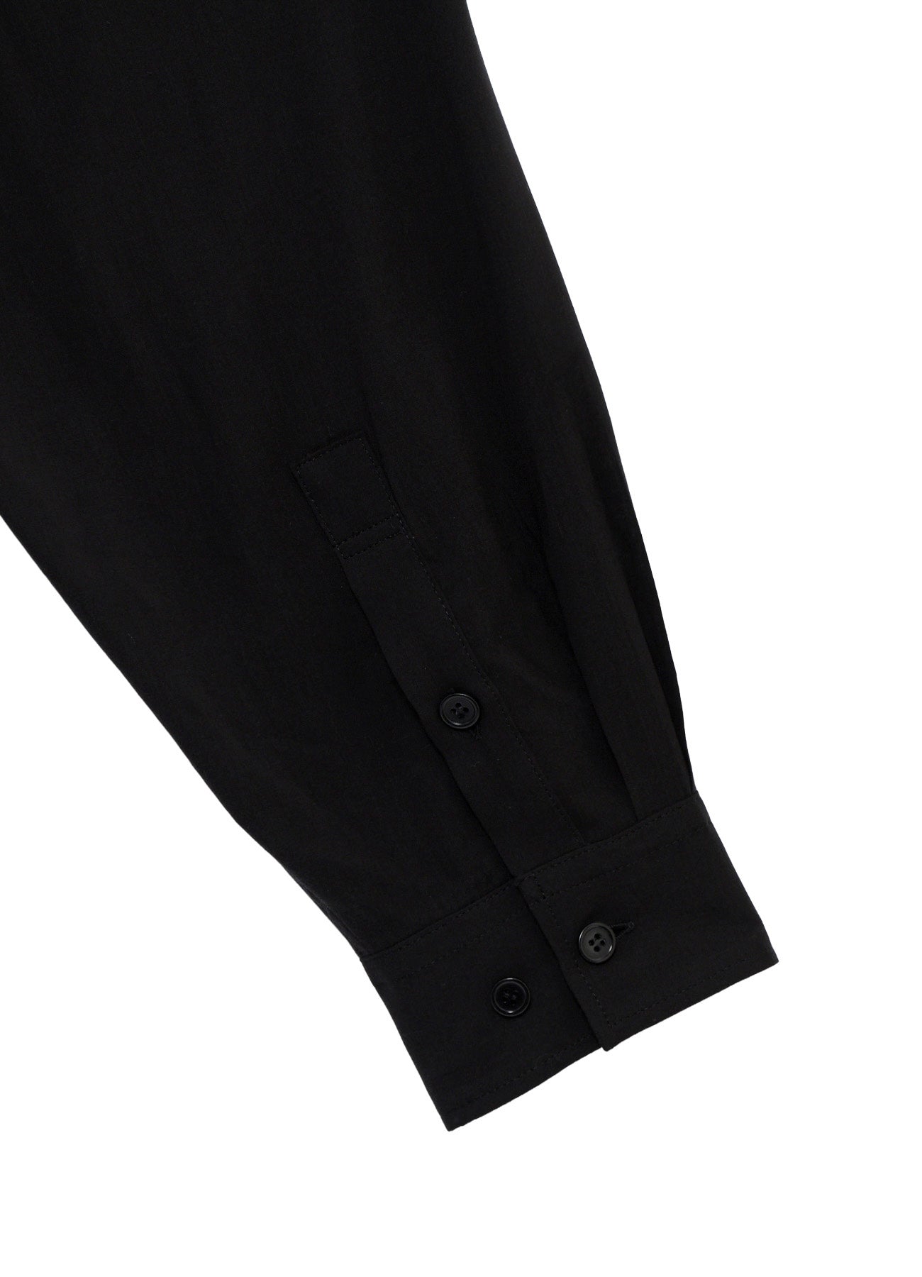 CELLULOSE LAWN COLLAR TAB LONG BLOUSE