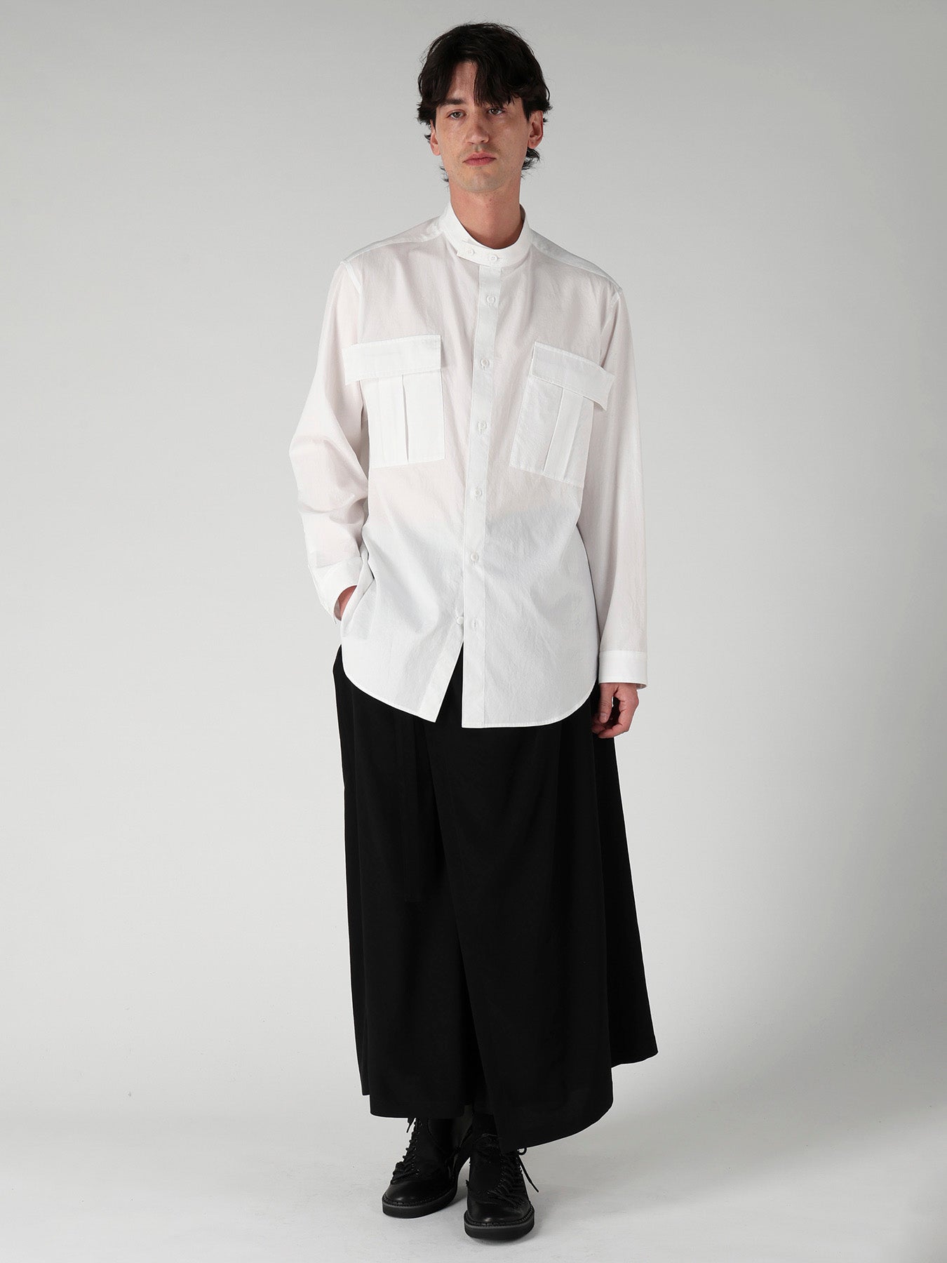 COTTON BROAD POCKET DETAIL BLOUSE