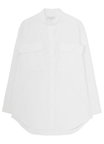 COTTON BROAD POCKET DETAIL BLOUSE