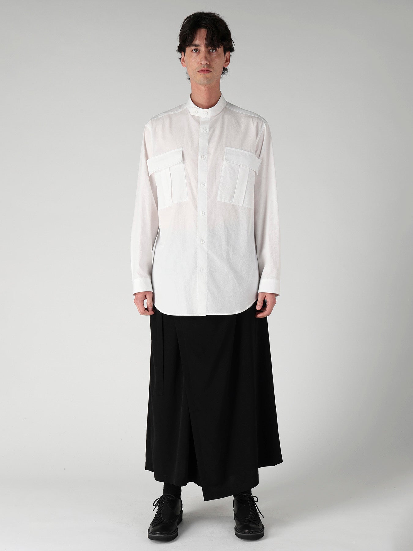 COTTON BROAD POCKET DETAIL BLOUSE