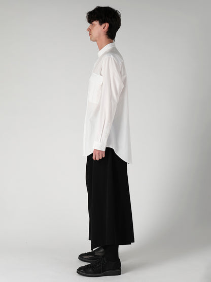 COTTON BROAD POCKET DETAIL BLOUSE