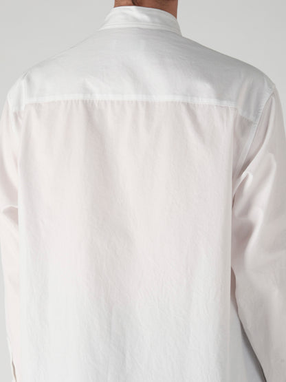 COTTON BROAD POCKET DETAIL BLOUSE