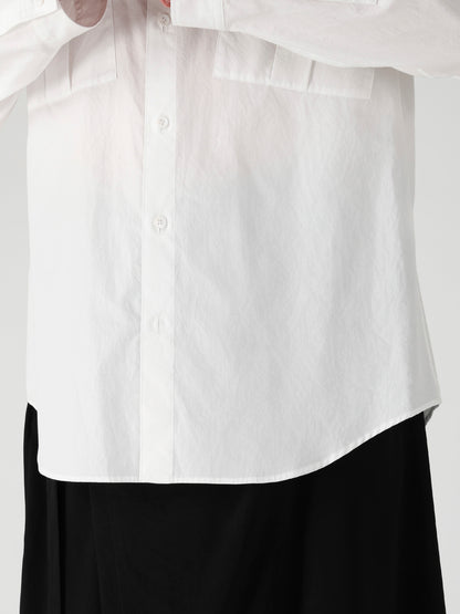 COTTON BROAD POCKET DETAIL BLOUSE