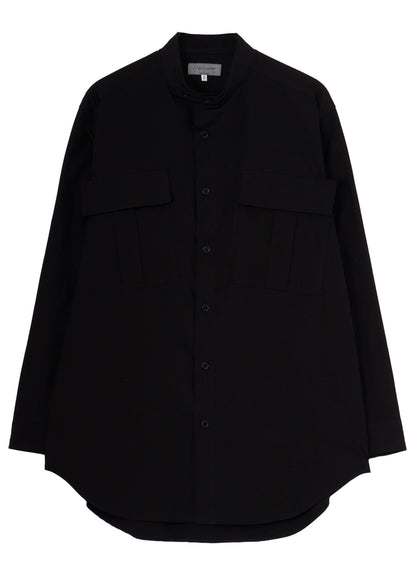 COTTON BROAD POCKET DETAIL BLOUSE