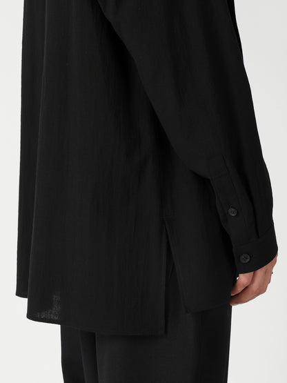 ORGANIC CALICO DOUBLE FRONT MILITARY BLOUSE