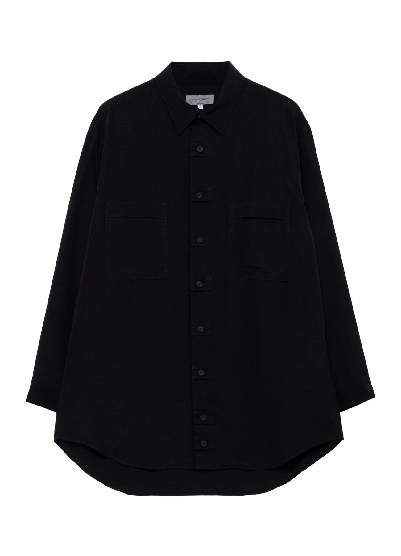 TA SLUB DE CHINE FRONT TAB SHIRT