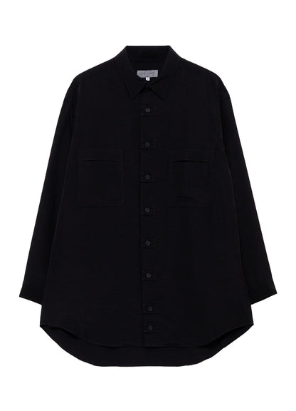 TA SLUB DE CHINE FRONT TAB SHIRT