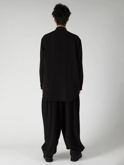TA SLUB DE CHINE FRONT TAB SHIRT