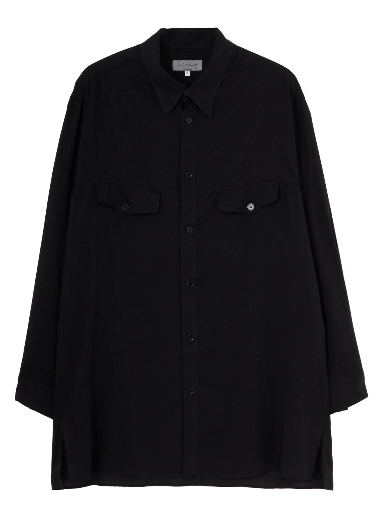 CELLULOSE LAWN CHEST PANEL POCKET BLOUSE