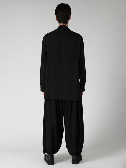 CELLULOSE LAWN CHEST PANEL POCKET BLOUSE