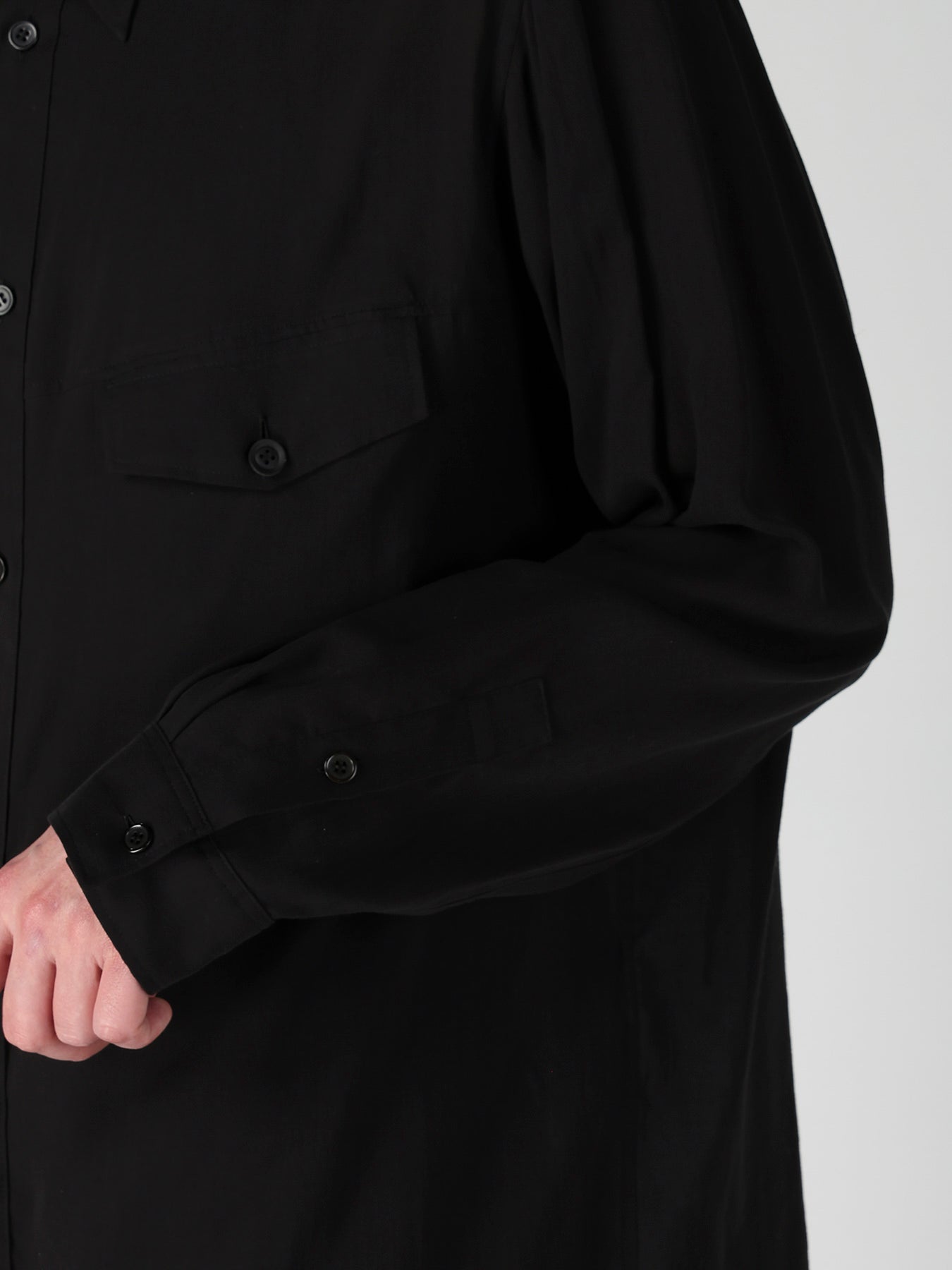 CELLULOSE LAWN CHEST PANEL POCKET BLOUSE – THE SHOP YOHJI YAMAMOTO