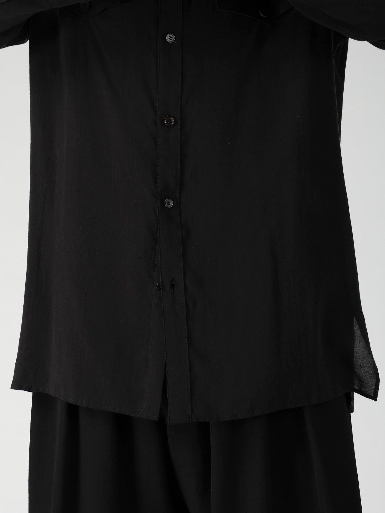 CELLULOSE LAWN CHEST PANEL POCKET BLOUSE