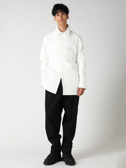 3LAYER PIECE DYED PADDED TRIPLE COLLAR BLOUSE