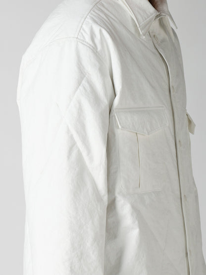 3LAYER PIECE DYED PADDED TRIPLE COLLAR BLOUSE
